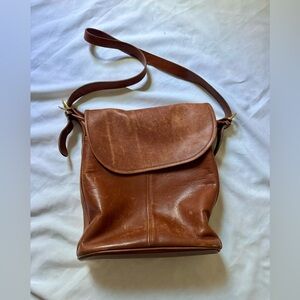 Vintage Coach British Tan Whitney Bag